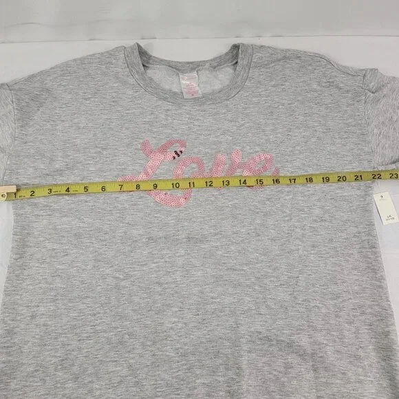 No Boundaries LOVE Sequin Women’s Pullover Sweatshirt – Size Large or 2XL - Picture 13 of 16